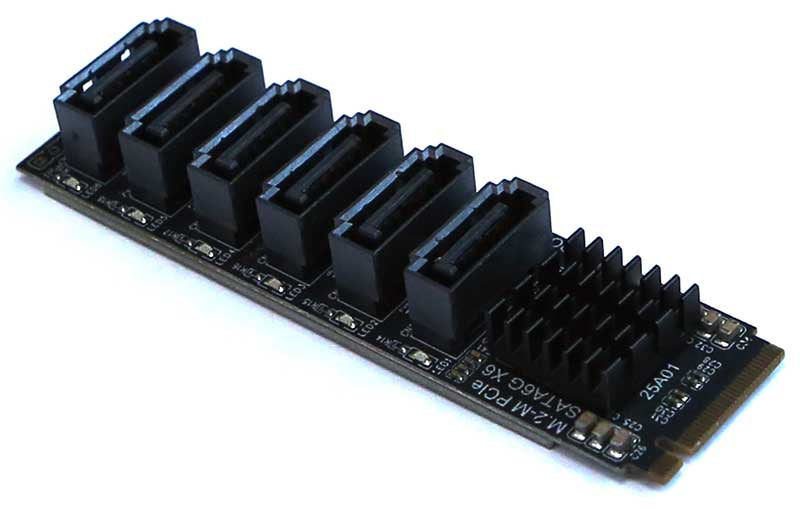 6-Port SATA M.2 Card [131000]