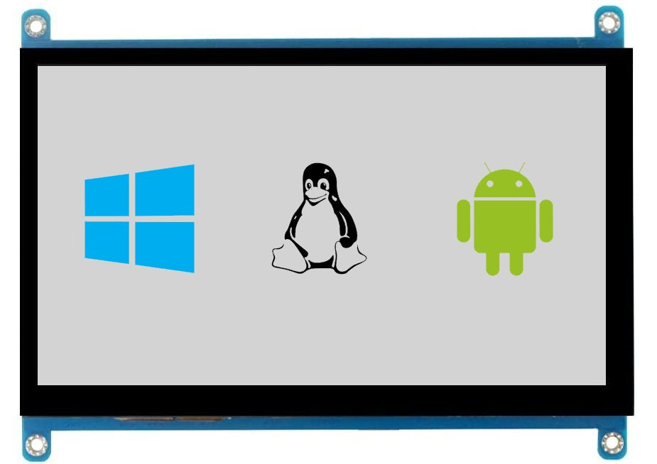 VU7-L 7" Multi-Touch Screen for ODROID [77702]