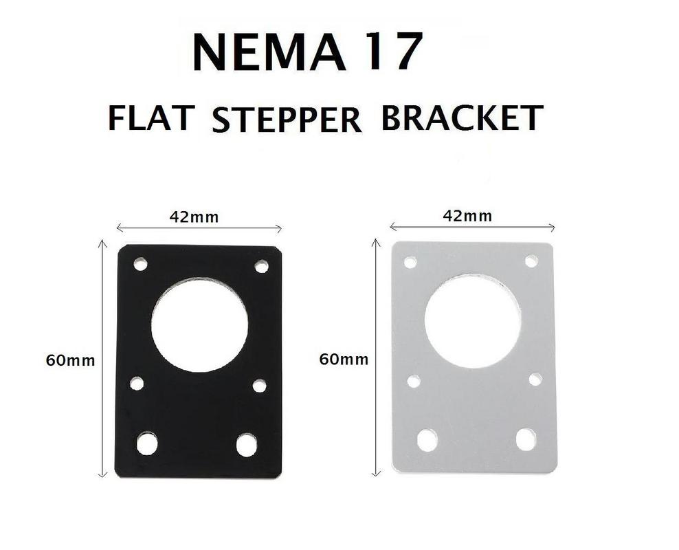 Nema 17 42mm Stepper Motor Mount Flat Bracket Plate Alloy for CNC 3D Printer[78323]