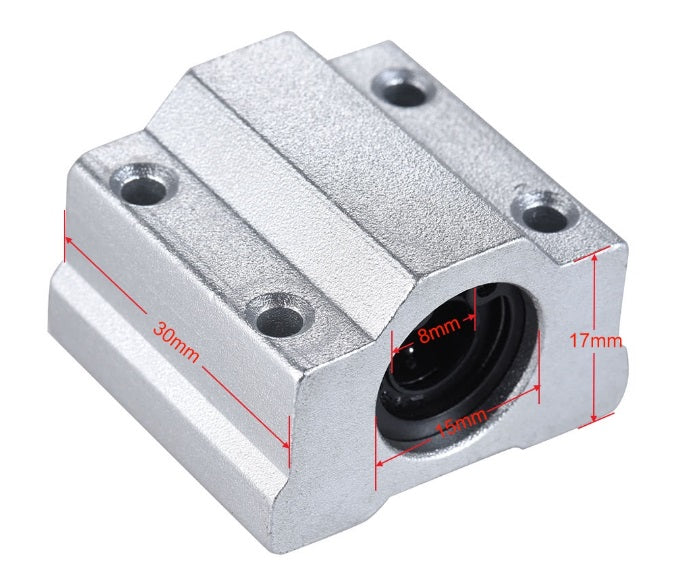 SCS8UU LINEAR MOTION 8MM SHAFT SLIDING BEARING BLOCK WITH 8MM BORE [78011]