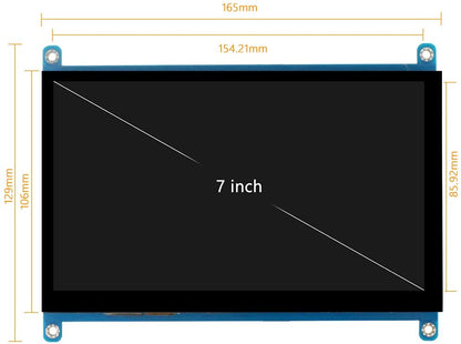 VU7-L 7" Multi-Touch Screen for ODROID [77702]