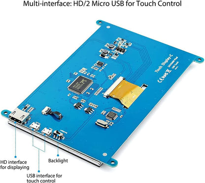 VU7-L 7" Multi-Touch Screen for ODROID [77702]