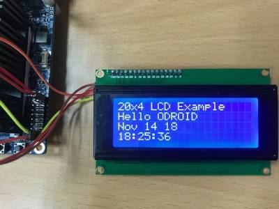 ODROID I2C 20×4 LCD Module for ODROID-H2 [77920]