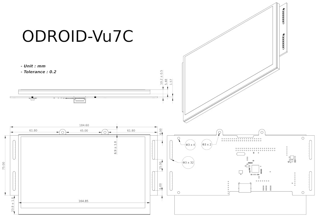 Odroid VU7-C [77708]