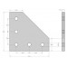 5 Hole 90 Degree Joining Plate 2020 V Slot Aluminum Profile CNC 3D Printer Parts [78303]