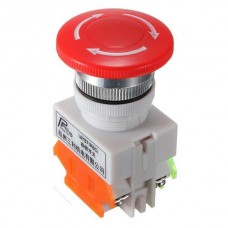 E-STOP SWITCH SELF LOCK MUSHROOM CAP EQUIPMENT BUTTON EMERGENCY STOP PUSH UNIT [78102]