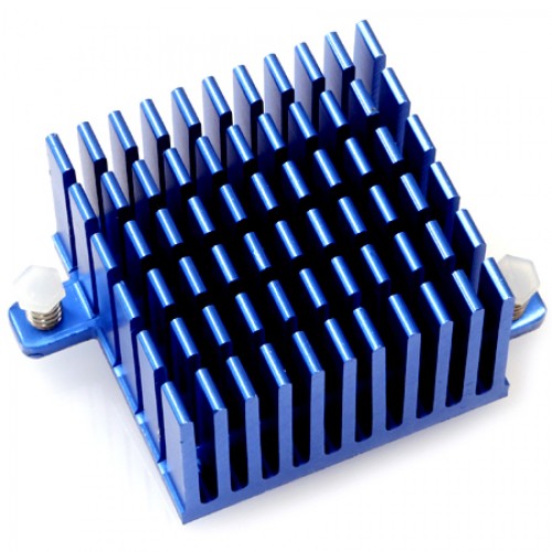 Odroid 40 X 40 X 25 Mm Tall Blue Heat Sink 77416